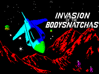 Invasion of the Body Snatchas title screen for ZX Spectrum